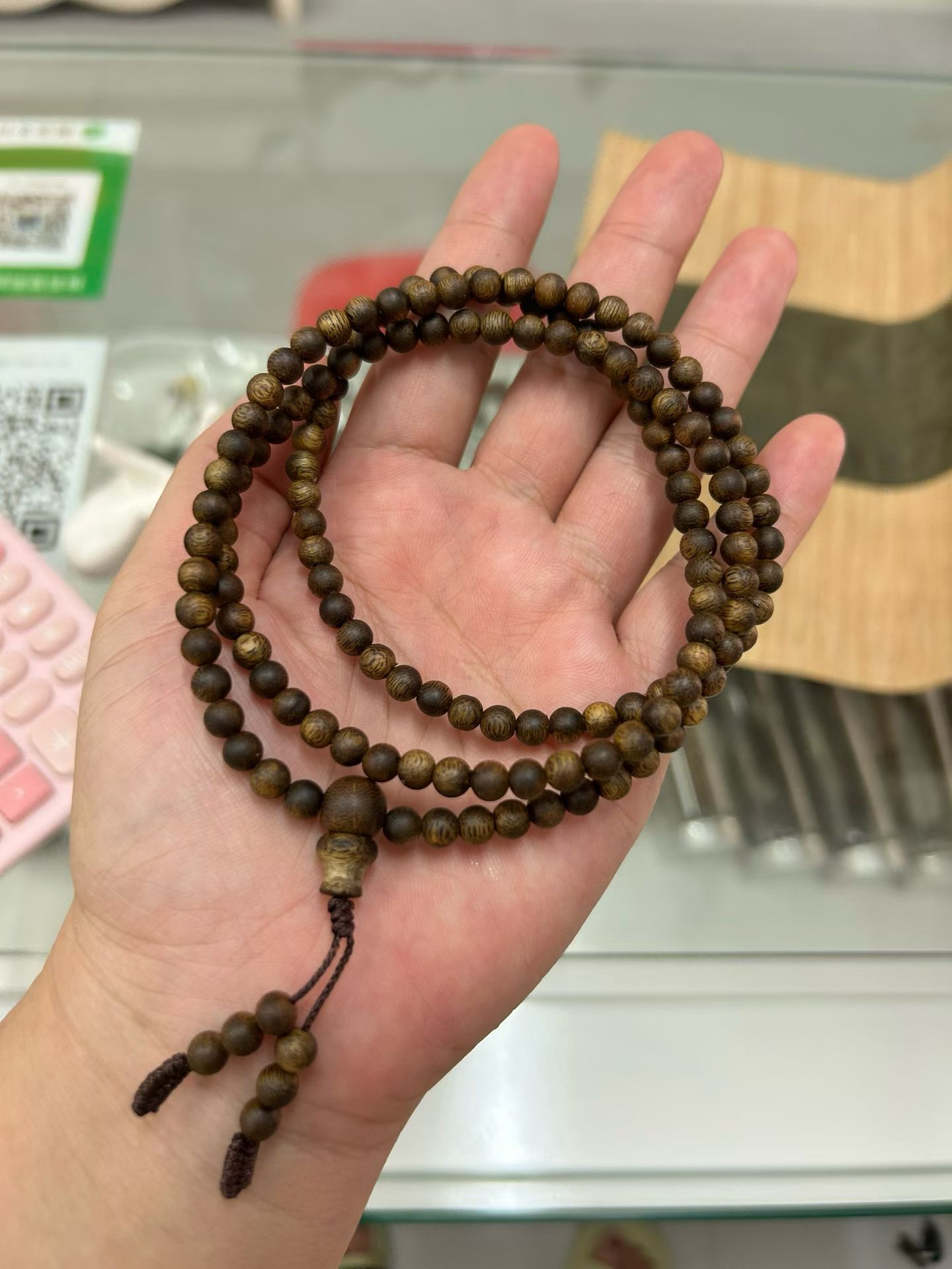 Lange Rundperlenkette B